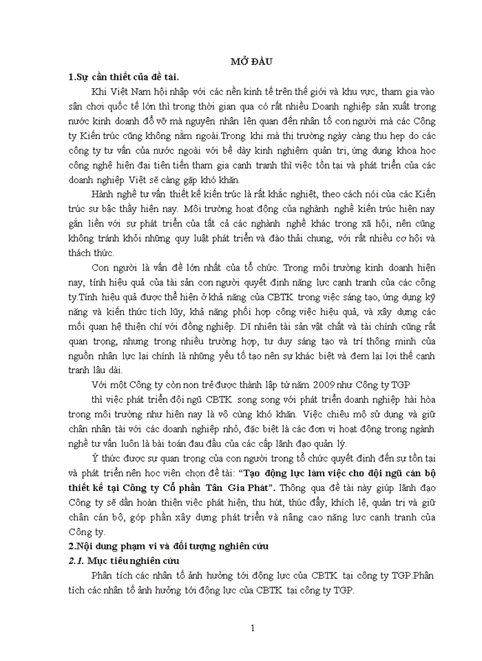 image for page Tạo động lực cho cán bộ thiết kế tại công ty cổ phần tân gia phát