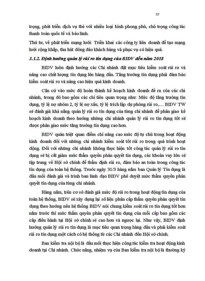image for page Hoàn thiện công tác quản lý rủi ro tín dụng tại ngân hàng thương mại cổ phần đầu tư và phát triển VIỆT NAM - chi nhánh ĐÔNG ĐÔ