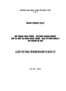 Đẩy mạnh tăng trưởng tín dụng doanh nghiệp vừa và nhỏ tại ngân hàng thương mại cổ phần đông á chi nhánh hà nội