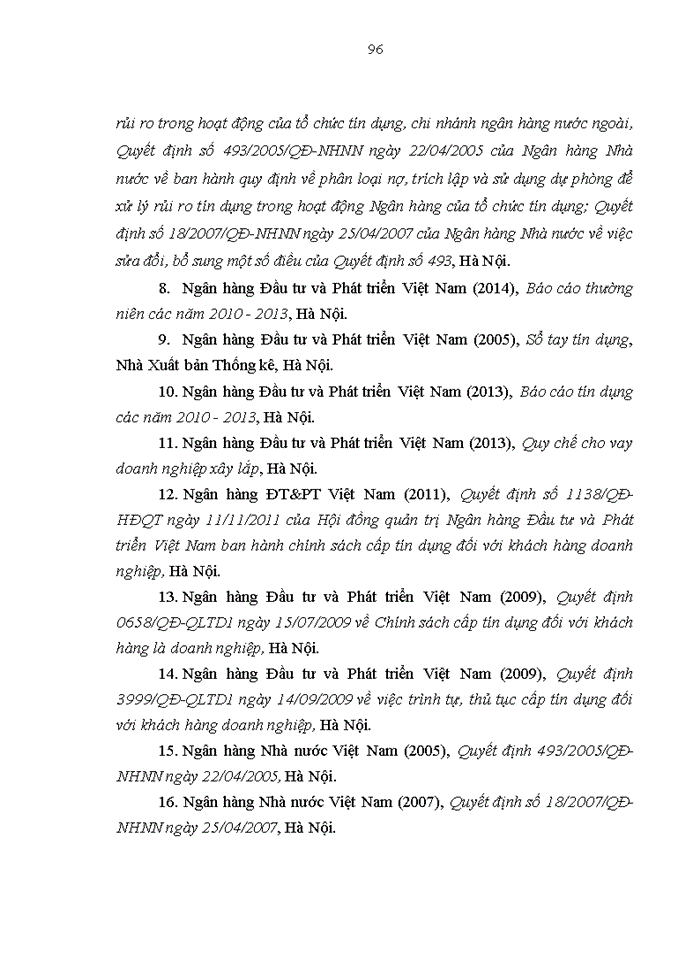 image for page Nâng cao chất lượng tín dụng đối với Doanh nghiệp xây lắp tại Ngân hàng TMCP Đầu tư và Phát triển Việt Nam – Chi nhánh Thành Đô
