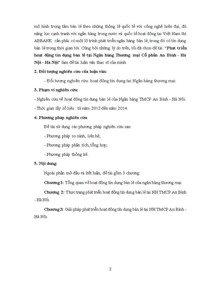 image for page Phát triển hoạt động tín dụng bán lẻ tại ngân hàng thương mại cổ phần an bình - hà nội