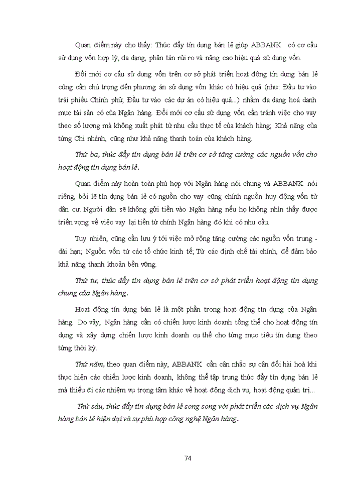 image for page Phát triển hoạt động tín dụng bán lẻ tại ngân hàng thương mại cổ phần an bình - hà nội