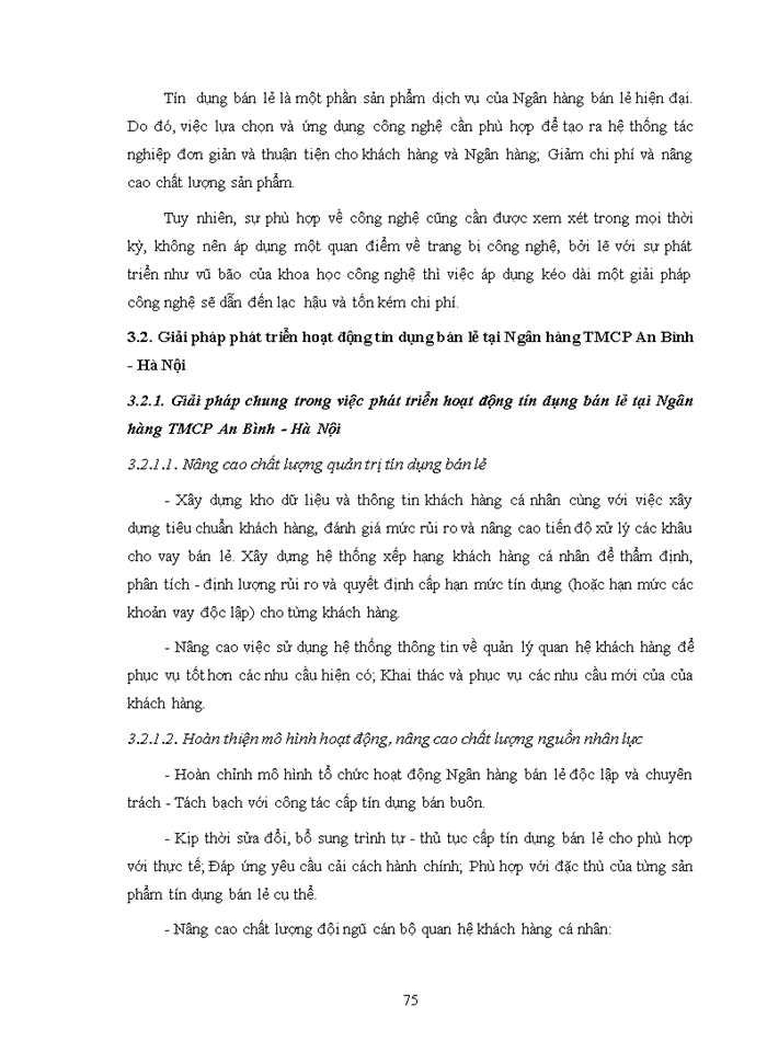 image for page Phát triển hoạt động tín dụng bán lẻ tại ngân hàng thương mại cổ phần an bình - hà nội