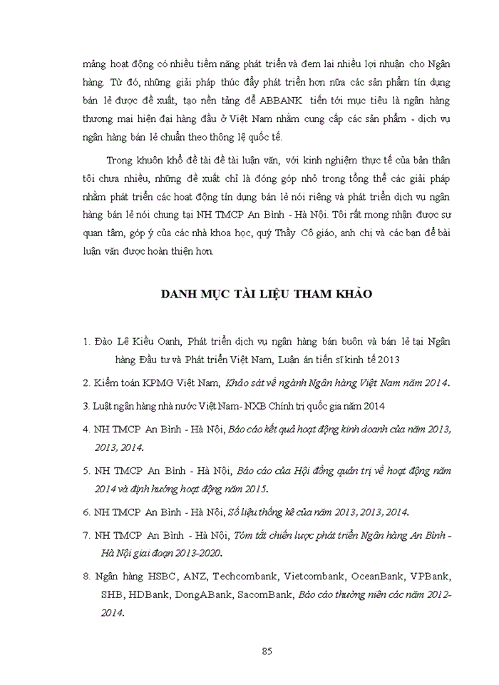 image for page Phát triển hoạt động tín dụng bán lẻ tại ngân hàng thương mại cổ phần an bình - hà nội