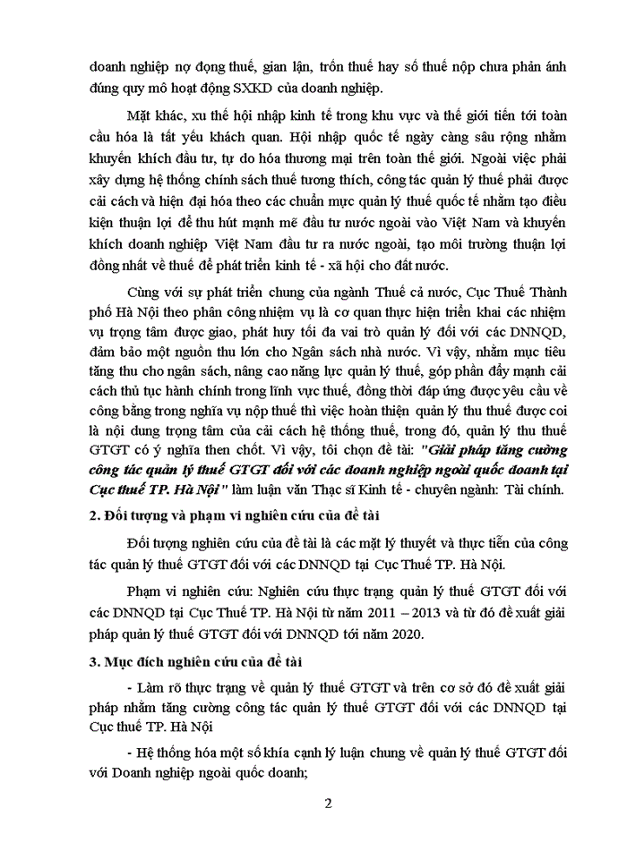 image for page Giải pháp tăng cường công tác quản lý thuế gtgt đối với các doanh nghiệp ngoài quốc doanh tại cục thuế tp. hà nội