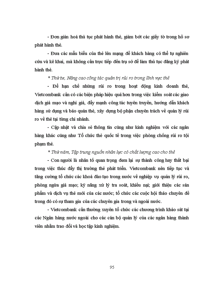 image for page Phát triển hoạt động thanh toán thẻ tại sở giao dịch ngân hàng thương mại cổ phần ngoại thương việt nam