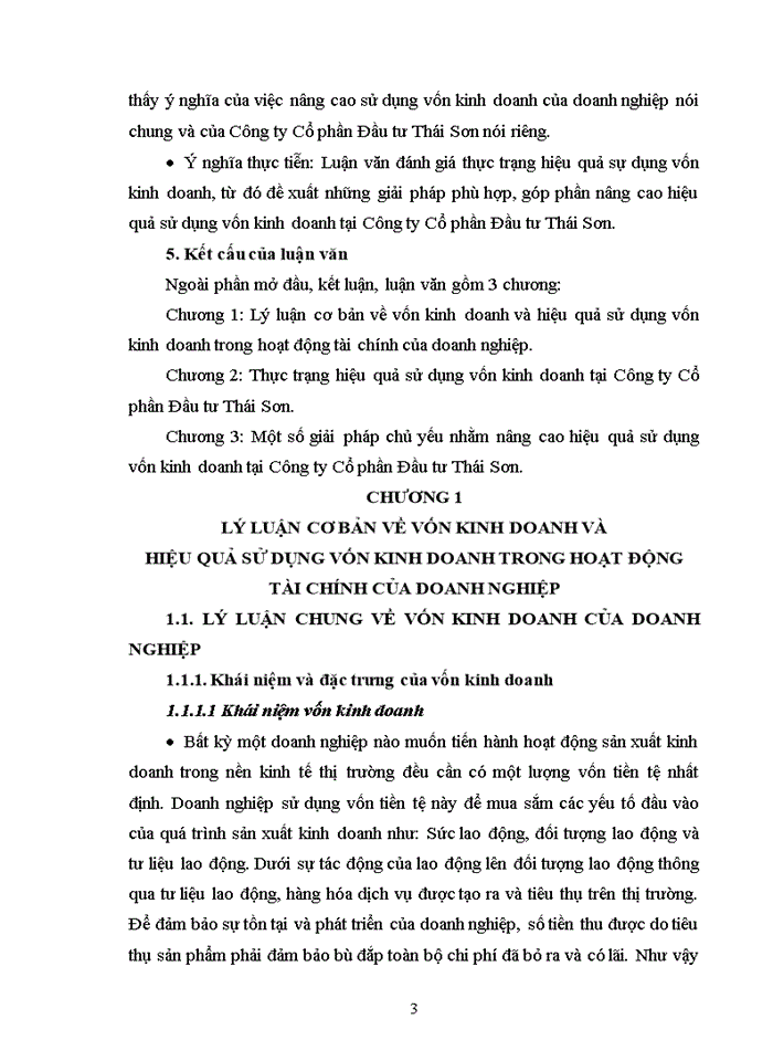 image for page Giải pháp nâng cao hiệu quả sử dụng vốn kinh doanh tại công ty cổ phần đầu tư thái sơn