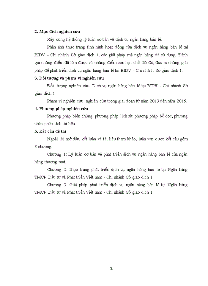 image for page Giải pháp phát triển dịch vụ ngân hàng bán lẻ tại ngân hàng tmcp đầu tư và phát triển việt nam chi nhánh sở giao dịch 1