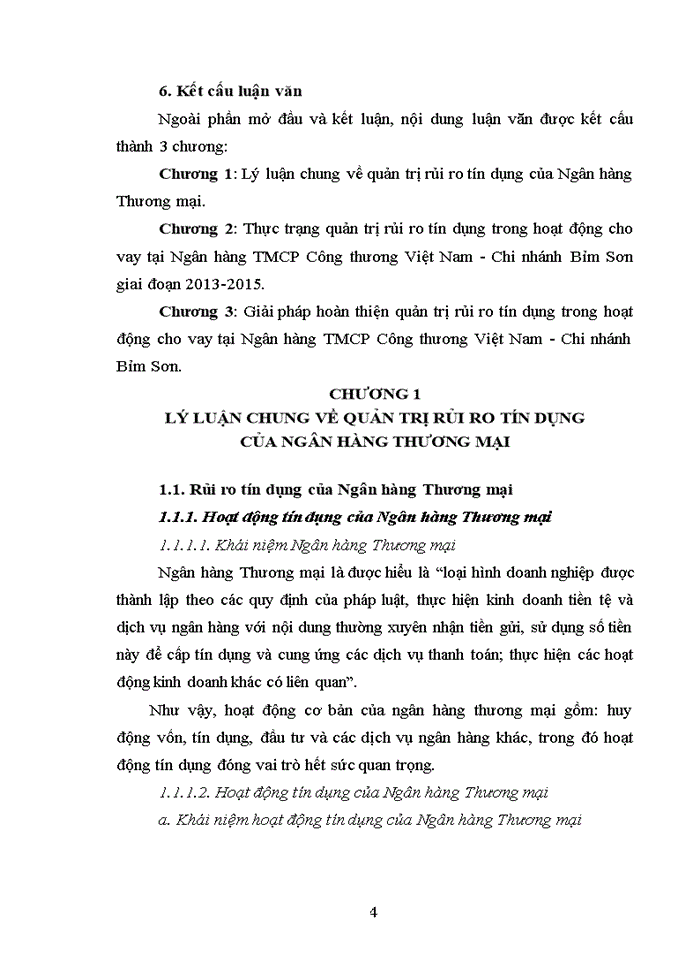 image for page Quản trị rủi ro tín dụng tại ngân hàng tmcp công thương việt nam - chi nhánh bỉm sơn thanh hóa