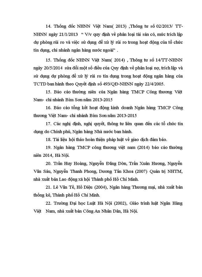 image for page Quản trị rủi ro tín dụng tại ngân hàng tmcp công thương việt nam - chi nhánh bỉm sơn thanh hóa