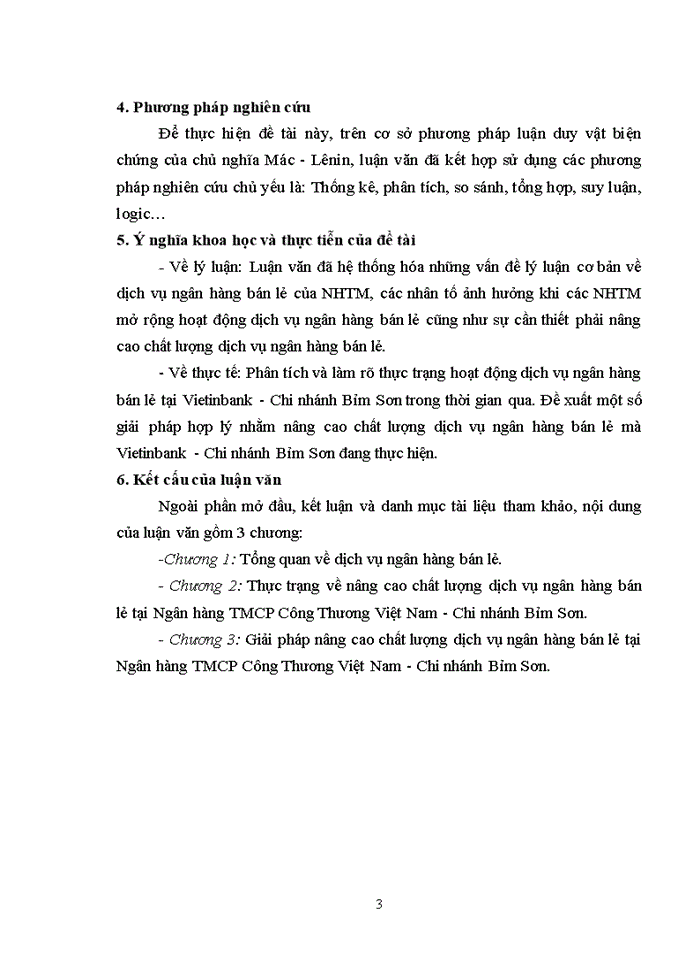 image for page Giải pháp nâng cao chất lượng dịch vụ ngân hàng bán lẻ tại ngân hàng thương mại cổ phần công thương việt nam - chi nhánh bỉm sơn