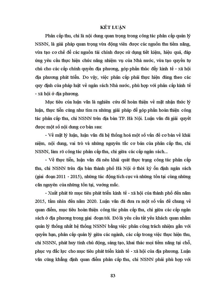 image for page Giải pháp hoàn thiện phân cấp thu, chi ngân sách nhà nước trên địa bàn thành phố HÀ NỘI