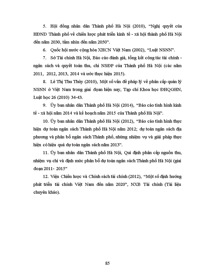 image for page Giải pháp hoàn thiện phân cấp thu, chi ngân sách nhà nước trên địa bàn thành phố HÀ NỘI