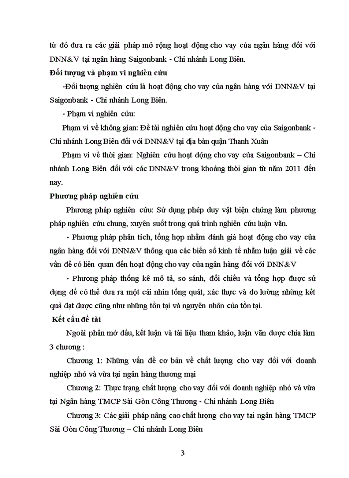 image for page Nâng cao chất lượng cho vay đối với doanh nghiệp nhỏ và vừa tại ngân hàng thương mại cổ phần sài gòn công thương - chi nhánh long biên