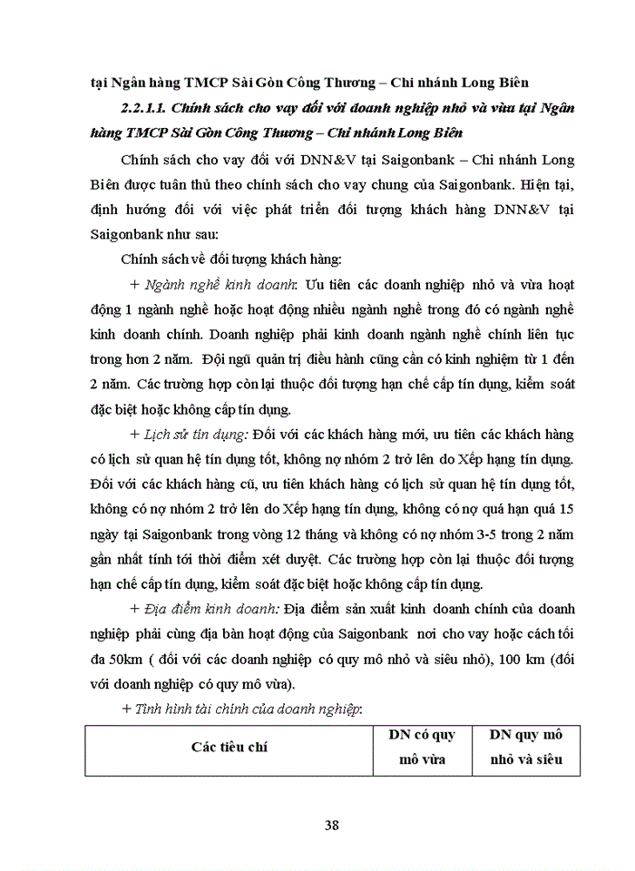 image for page Nâng cao chất lượng cho vay đối với doanh nghiệp nhỏ và vừa tại ngân hàng thương mại cổ phần sài gòn công thương - chi nhánh long biên