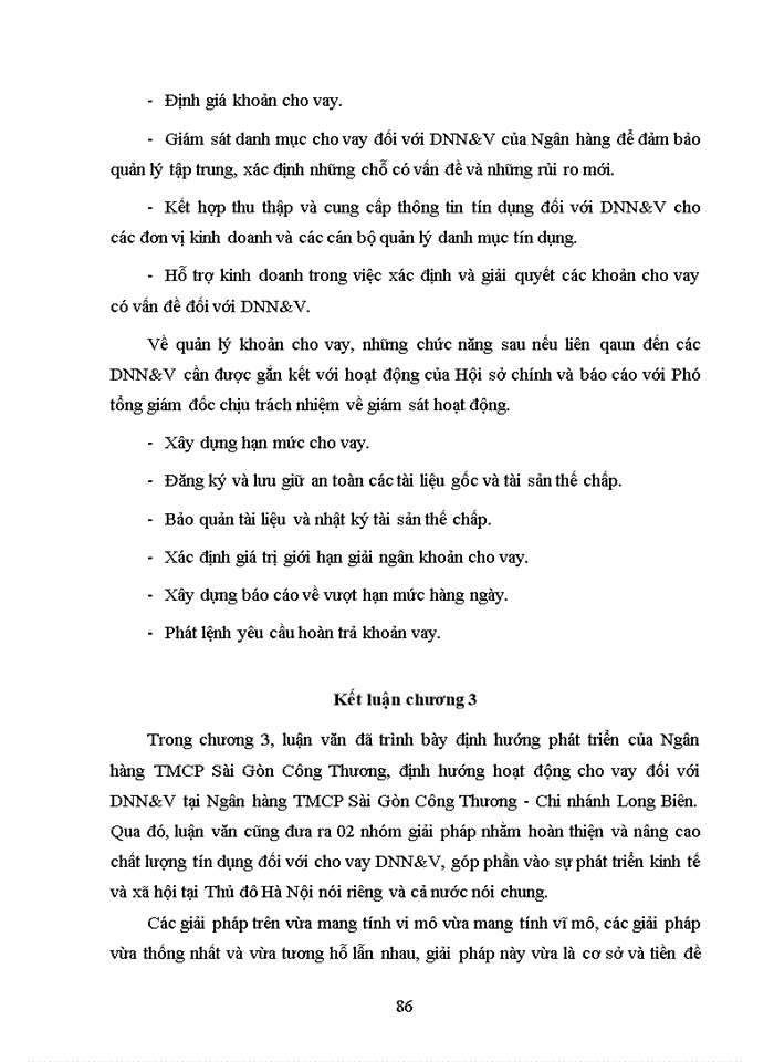 image for page Nâng cao chất lượng cho vay đối với doanh nghiệp nhỏ và vừa tại ngân hàng thương mại cổ phần sài gòn công thương - chi nhánh long biên