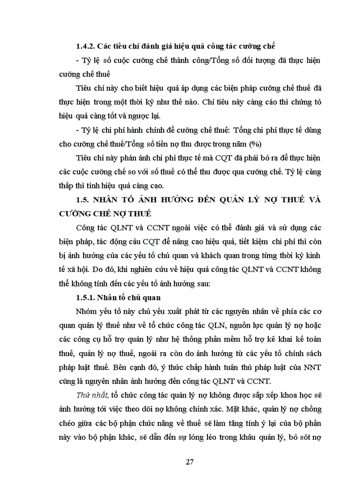 image for page Công tác quản lý nợ thuế và cưỡng chế nợ thuế tại chi cục thuế huyện quỳ hợp, tỉnh nghệ an. thực trạng và giải pháp