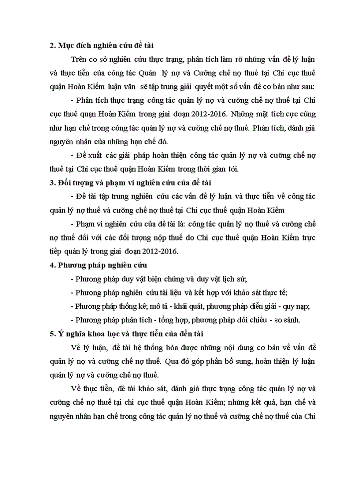 image for page Giải pháp hoàn thiện công tác quản lý nợ thuế và cưỡng chế nợ thuế tại  chi cục thuế quận hoàn kiếm, thành phố hà nội