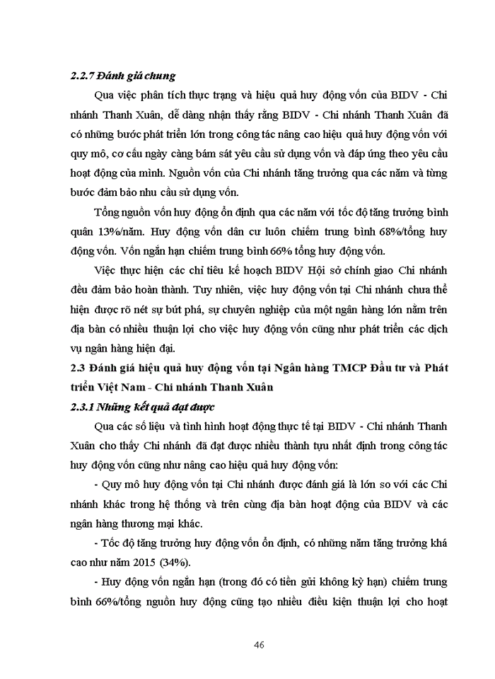 image for page Nâng cao hiệu quả huy động vốn tại ngân hàng tmcp đầu tư và phát triển việt nam chi nhánh thanh xuân