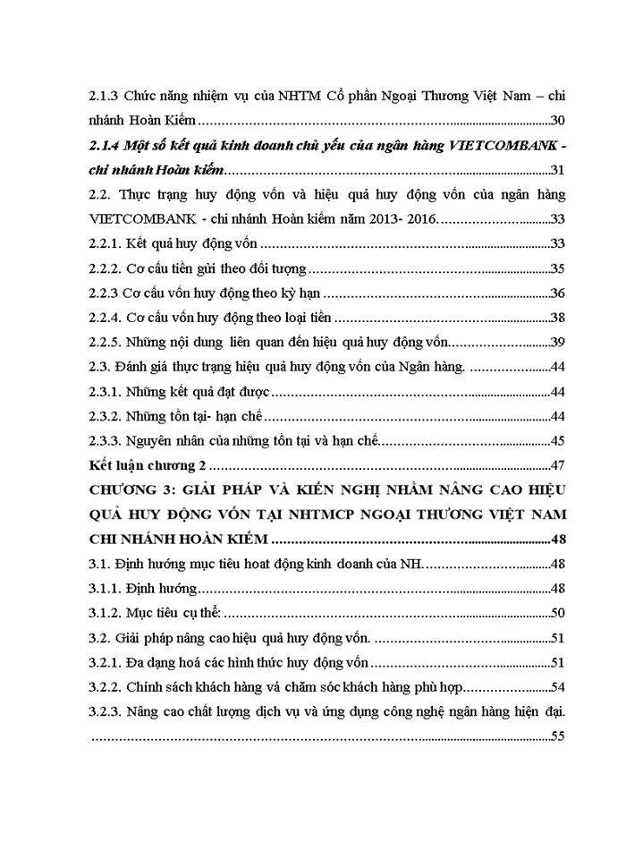image for page Nâng cao hiệu quả huy động vốn tại ngân hàng  thương mại cổ phần ngoại thương việt nam cn hoàn kiếm