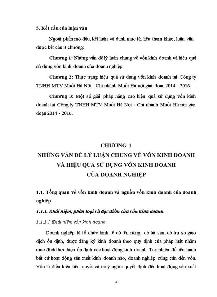 image for page Nâng cao hiệu quả sử dụng vốn kinh doanh tại công ty trách nhiệm  hữu hạn một thành viên muối việt nam – chi nhánh muối hà nội