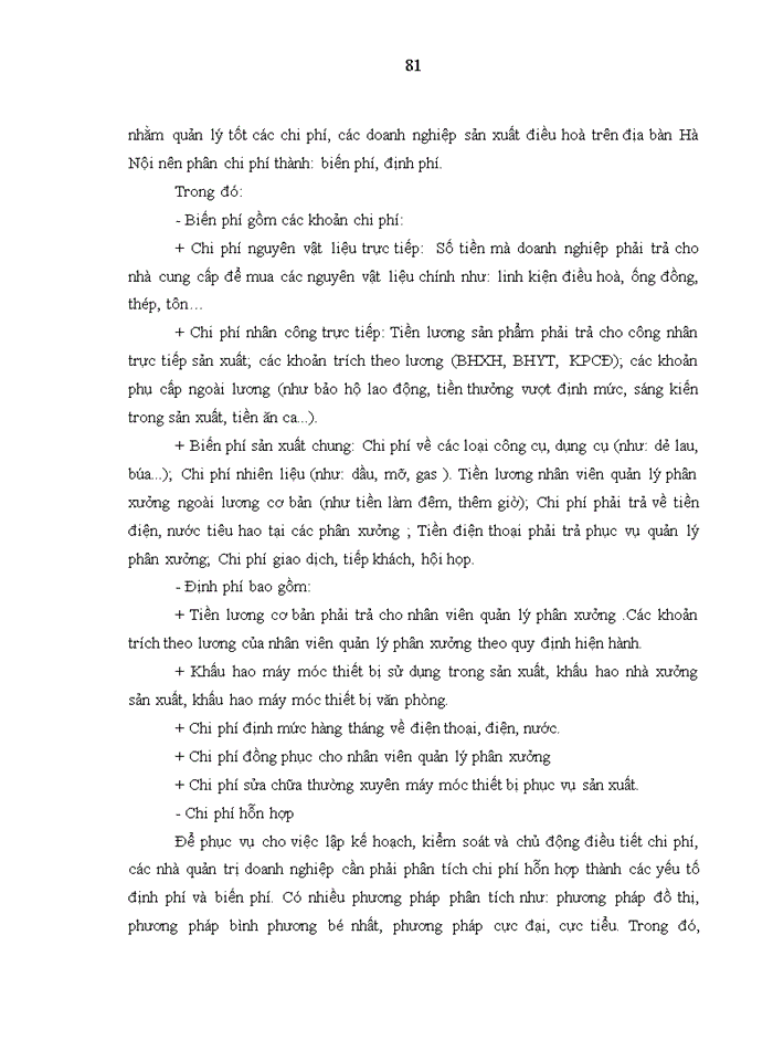 image for page Hoàn thiện kế toán quản trị chi phí, giá thành trong các doanh nghiệp sản xuất điều hoà trên địa bàn Hà Nội