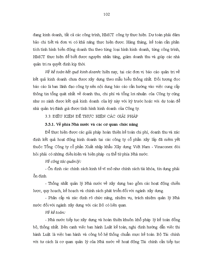 image for page Hoàn thiện kế toán chi phí, doanh thu và kết quả kinh doanh tại các công ty cổ phần xây lắp đã niêm yết thuộc Tổng Công ty cổ phần Xuất nhập khẩu Xây dựng Việt Nam – Vinaconex