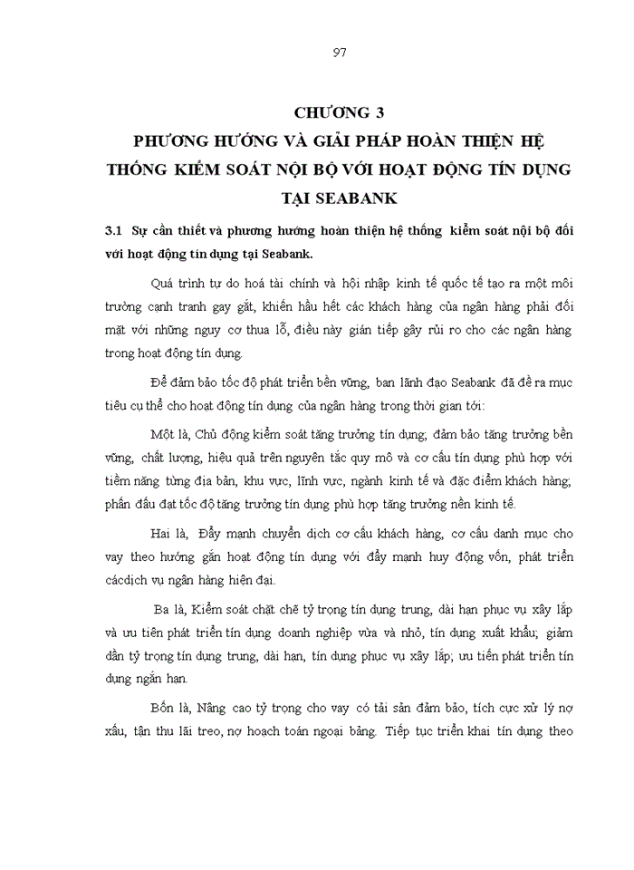 image for page Hoàn thiện hệ thống kiểm soát nội bộ với hoạt động tín dụng tại ngân hàng thương mại cổ phần Đông Nam Á