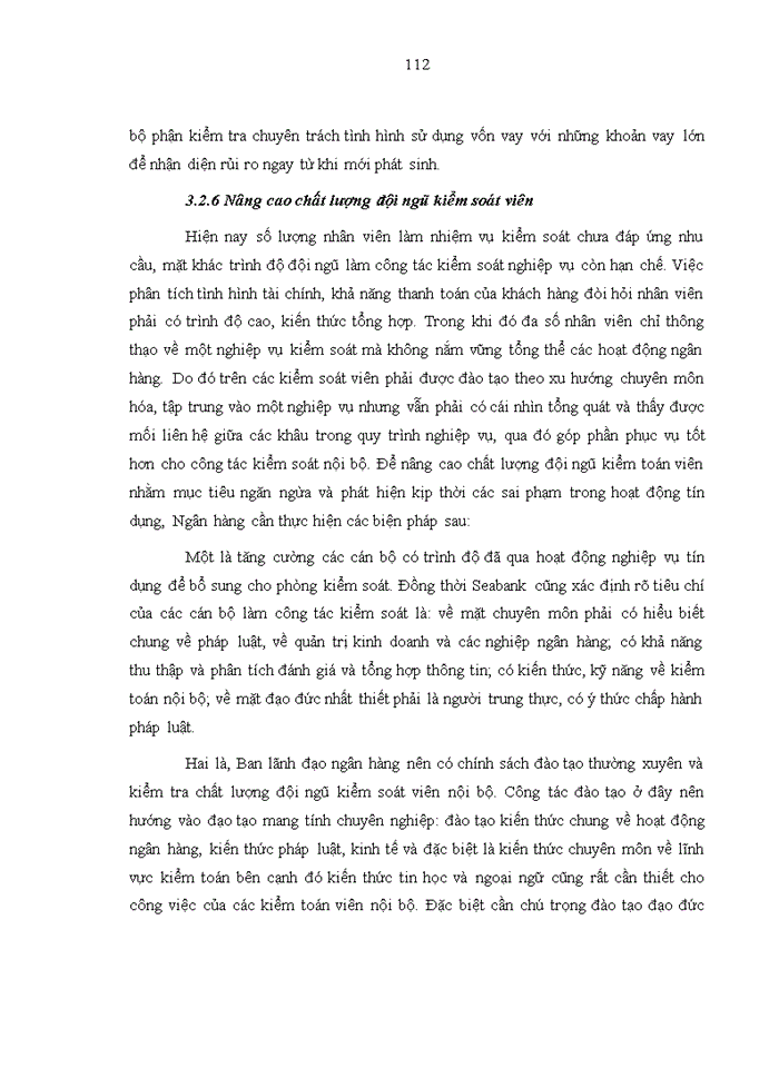image for page Hoàn thiện hệ thống kiểm soát nội bộ với hoạt động tín dụng tại ngân hàng thương mại cổ phần Đông Nam Á