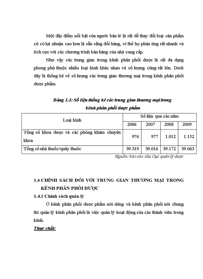image for page Chính sách đối với trung gian thương mại trong kênh phân phối thuốc không kê đơn ở công ty cổ phần dược phẩm BV