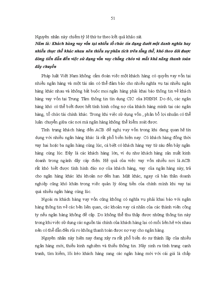 image for page Rủi ro tín dụng tại Ngân hàng TMCP Á Châu. Thực trạng và giải pháp