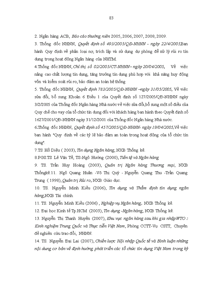 image for page Rủi ro tín dụng tại Ngân hàng TMCP Á Châu. Thực trạng và giải pháp