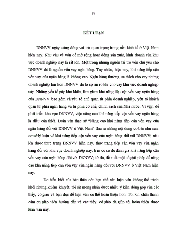 image for page Nâng cao khả năng tiếp cận vốn vay ngân hàng của DNNVV ở Việt Nam