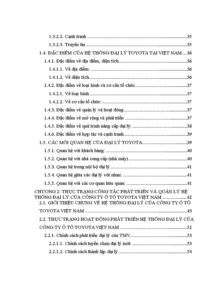image for page Phát triển và quản lý hệ thống đại lý của Công ty ô tô Toyota Việt Nam