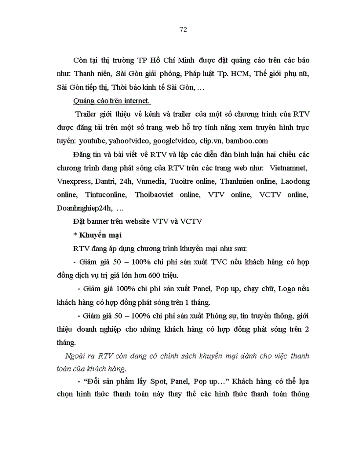 image for page Hoạt động Marketing của Kênh truyền hình VCTV5 – Đài truyền hình Việt Nam