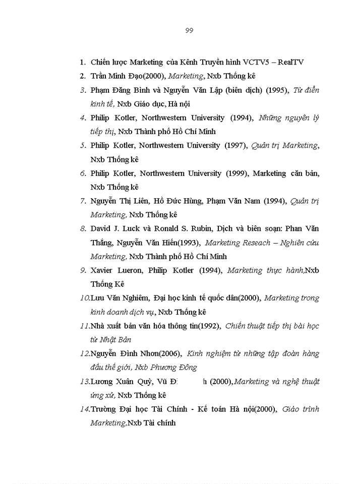 image for page Hoạt động Marketing của Kênh truyền hình VCTV5 – Đài truyền hình Việt Nam