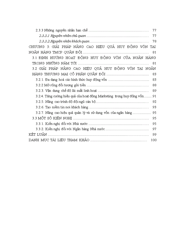 image for page Nâng cao hiệu quả huy động vốn tại Ngân hàng thương mại cổ phần Quân Đội