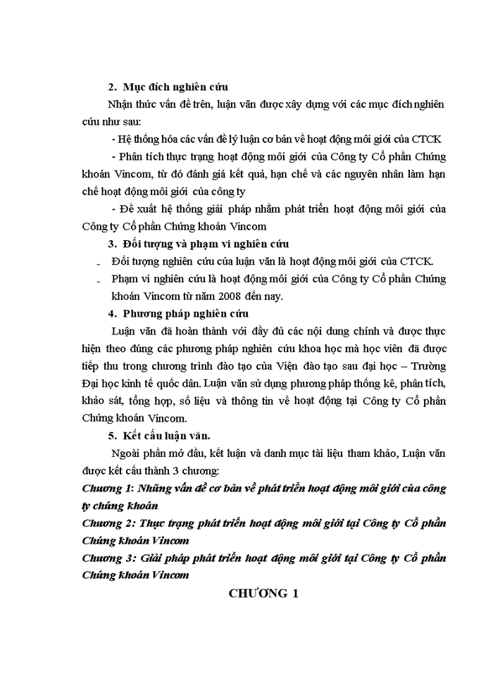 image for page Phát triển hoạt động môi giới chứng khoán tại Công ty Cổ phần Chứng khoán Vincom