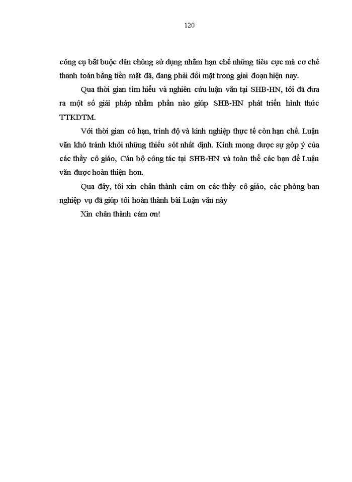image for page Phát triển thanh toán không dùng tiền mặt tại Ngân hàng TMCP Sài gòn Hà nội Chi nhánh Hà nội