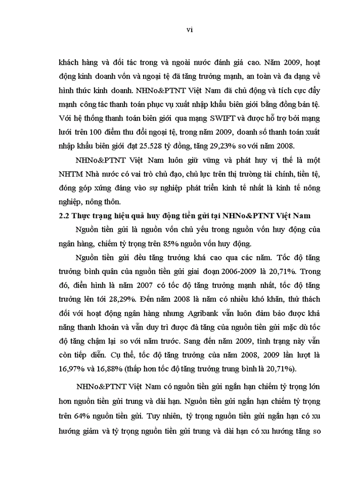image for page Nâng cao hiệu quả huy động tiền gửi tại ngân hàng nông nghiệp và phát triển nông thôn việt nam