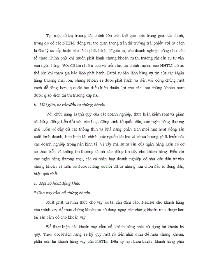image for page Tăng cường hoạt động đầu tư của ngân hàng công thương Việt Nam trên thị trường chứng khoán