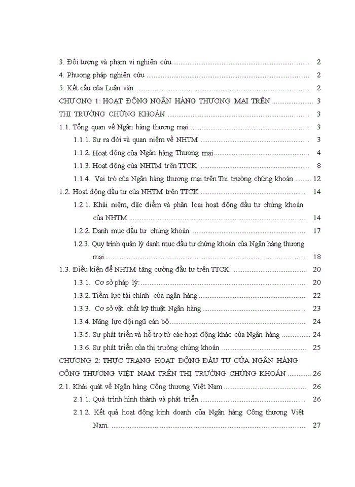 image for page Tăng cường hoạt động đầu tư của ngân hàng công thương Việt Nam trên thị trường chứng khoán