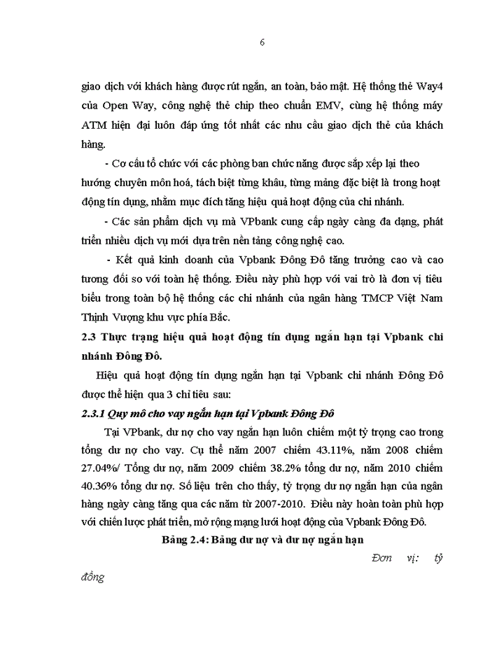 image for page Nâng cao hiệu quả hoạt động tín dụng ngắn hạn tại Ngân hàng thương mại cổ phần Việt Nam Thịnh Vượng- Chi nhánh Đông Đô”(VPBank)