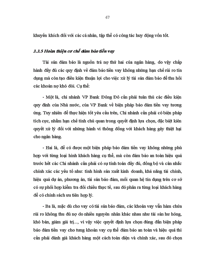 image for page Nâng cao hiệu quả hoạt động tín dụng ngắn hạn tại Ngân hàng thương mại cổ phần Việt Nam Thịnh Vượng- Chi nhánh Đông Đô”(VPBank)