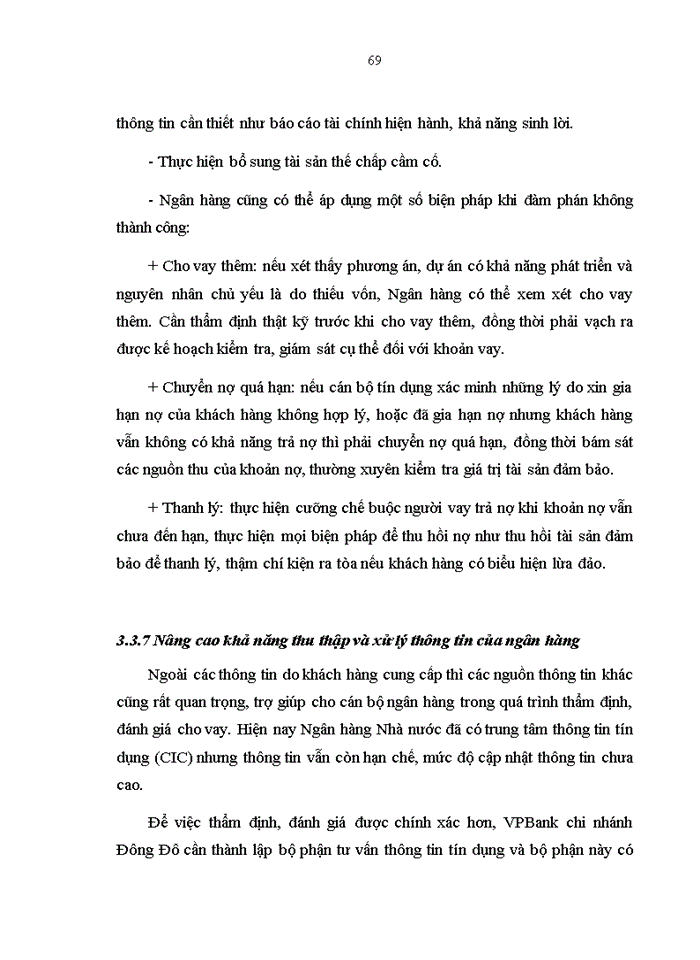 image for page Nâng cao hiệu quả hoạt động tín dụng ngắn hạn tại Ngân hàng thương mại cổ phần Việt Nam Thịnh Vượng- Chi nhánh Đông Đô”(VPBank)