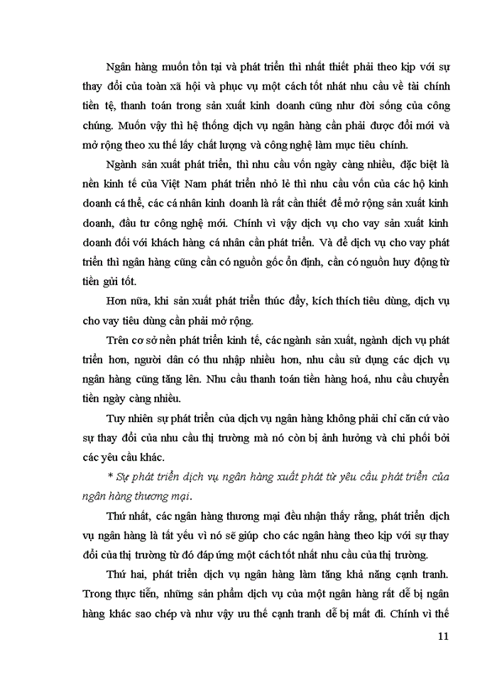 image for page Phát triển dịch vụ khách hàng cá nhân tại Ngân hàng thương mại cổ phần ngoại thương Việt Nam chi nhánh Hà Nội