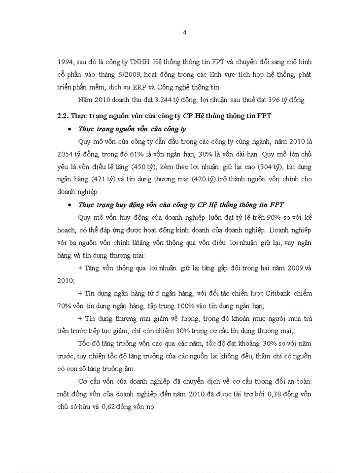 image for page Tăng cường huy động vốn tại công ty CP Hệ thống thông tin FPT