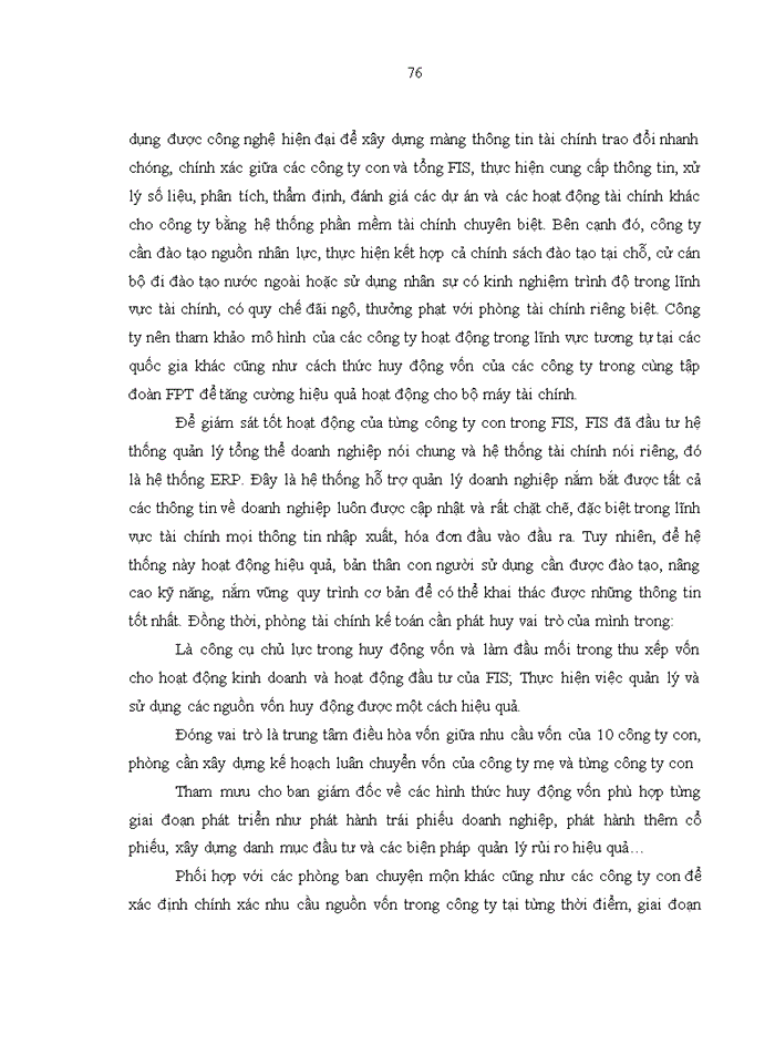 image for page Tăng cường huy động vốn tại công ty CP Hệ thống thông tin FPT