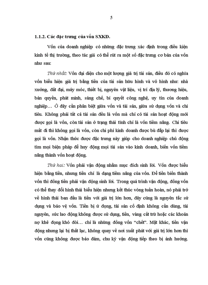 image for page Nâng cao hiệu quả sử dụng vốn sản xuất kinh doanh tại công ty cổ phần phân lân nung chảy Văn Điển