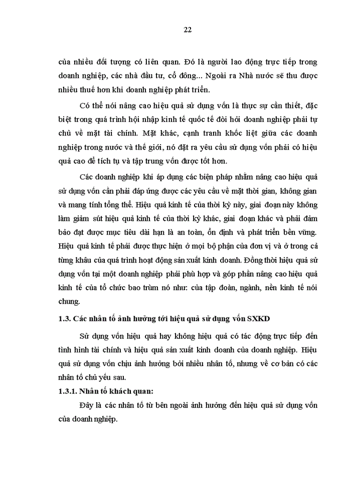 image for page Nâng cao hiệu quả sử dụng vốn sản xuất kinh doanh tại công ty cổ phần phân lân nung chảy Văn Điển